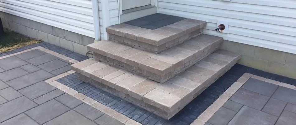 Outdoor steps off a house in Upper Arlington, OH.